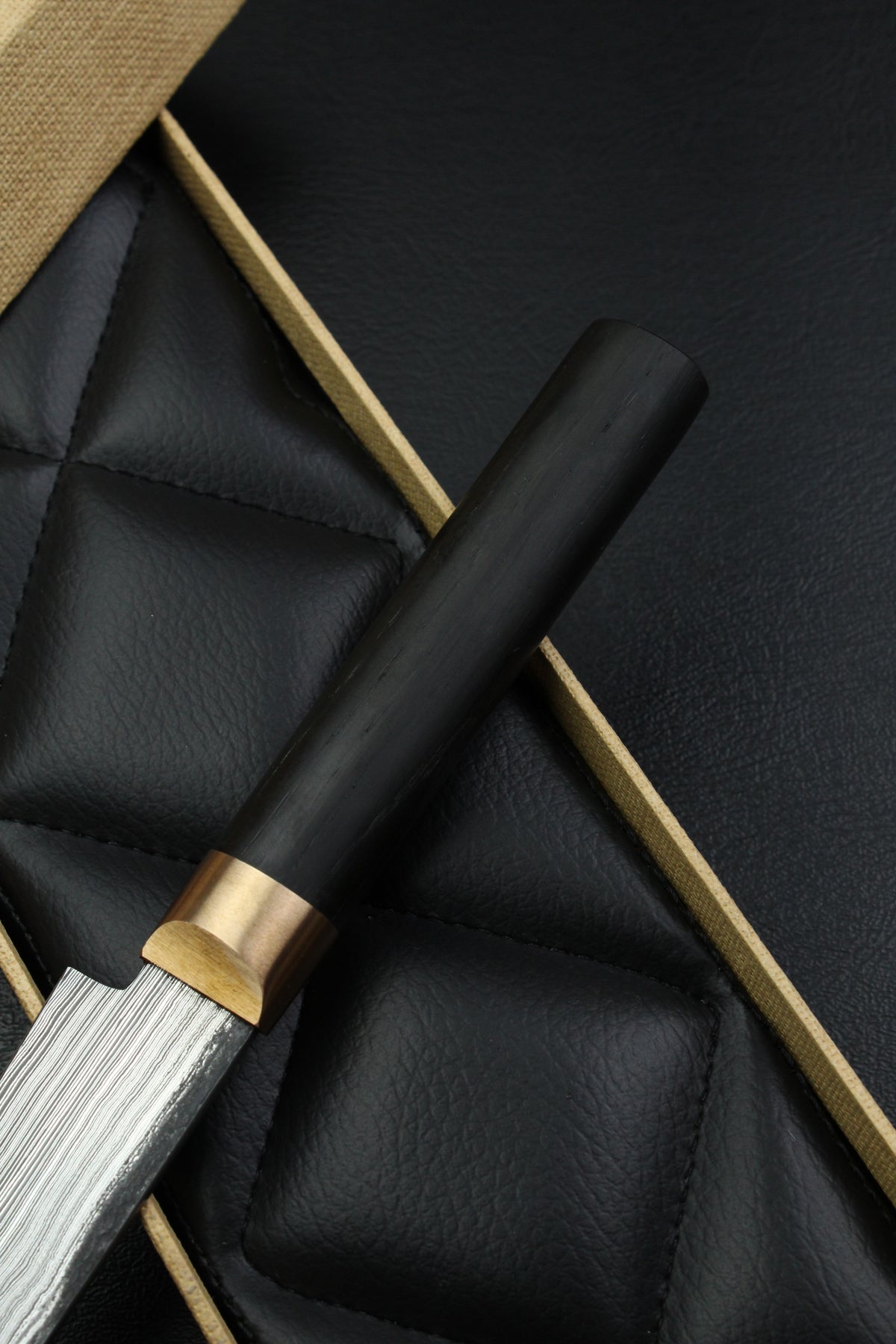 Petty Pinstripe Damascus Bog Oak