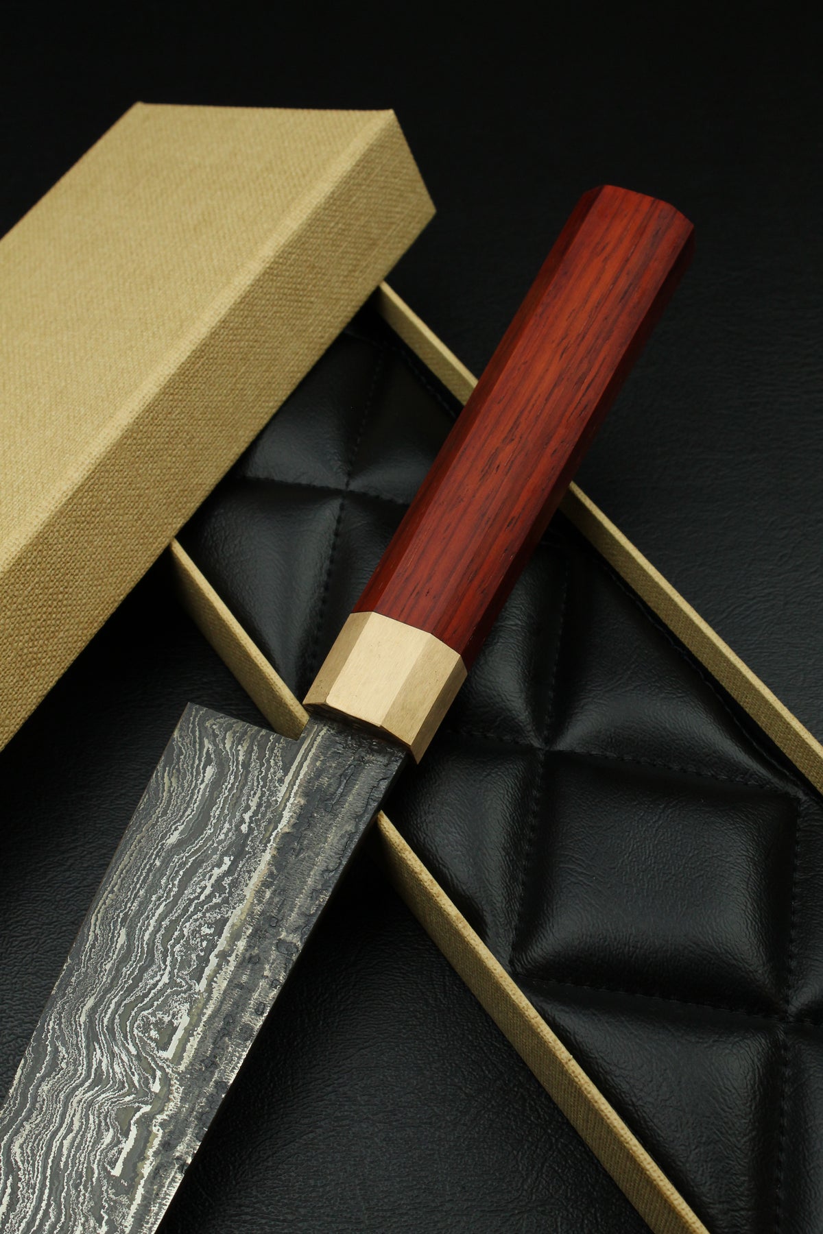 Padouk Damascus Gyuto 215 Octagonal 2.0