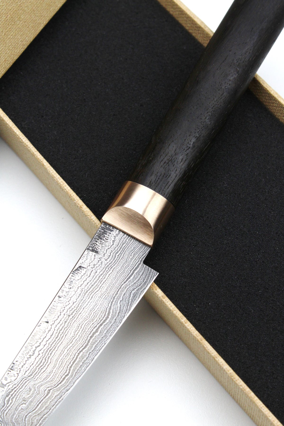 Petty Bog Oak Oval Damascus
