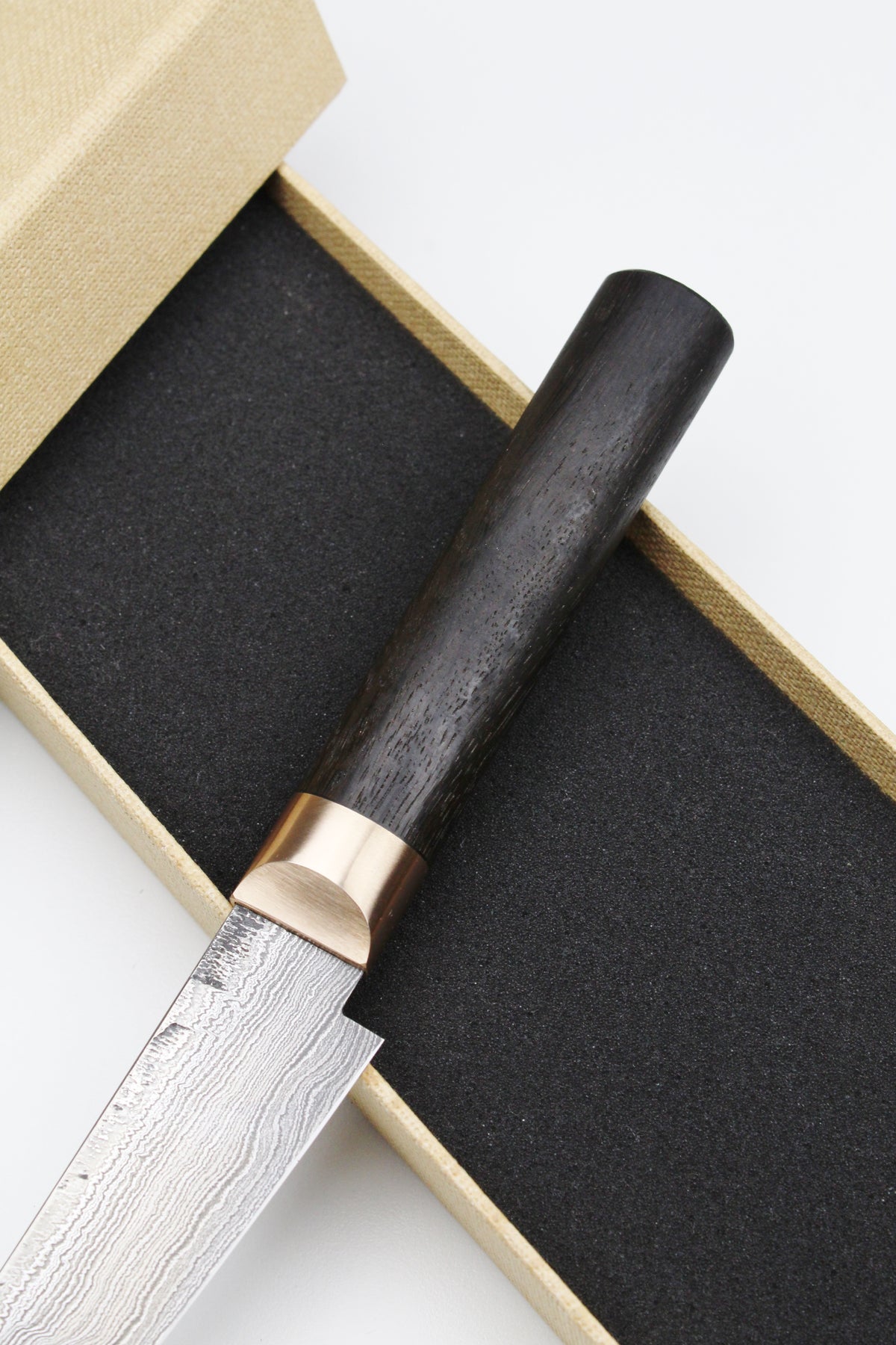 Petty Bog Oak Oval Damascus