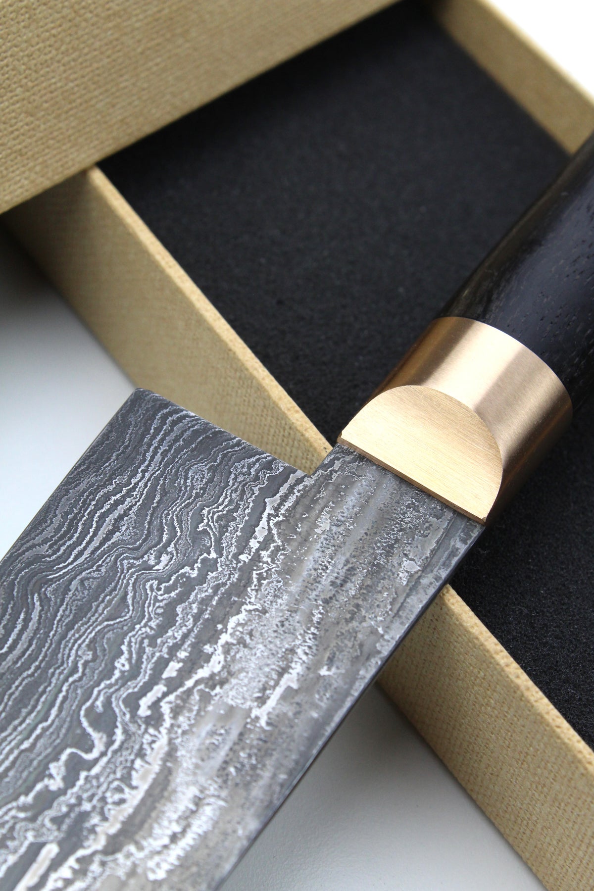 Gyuto Damascus Bog Oak