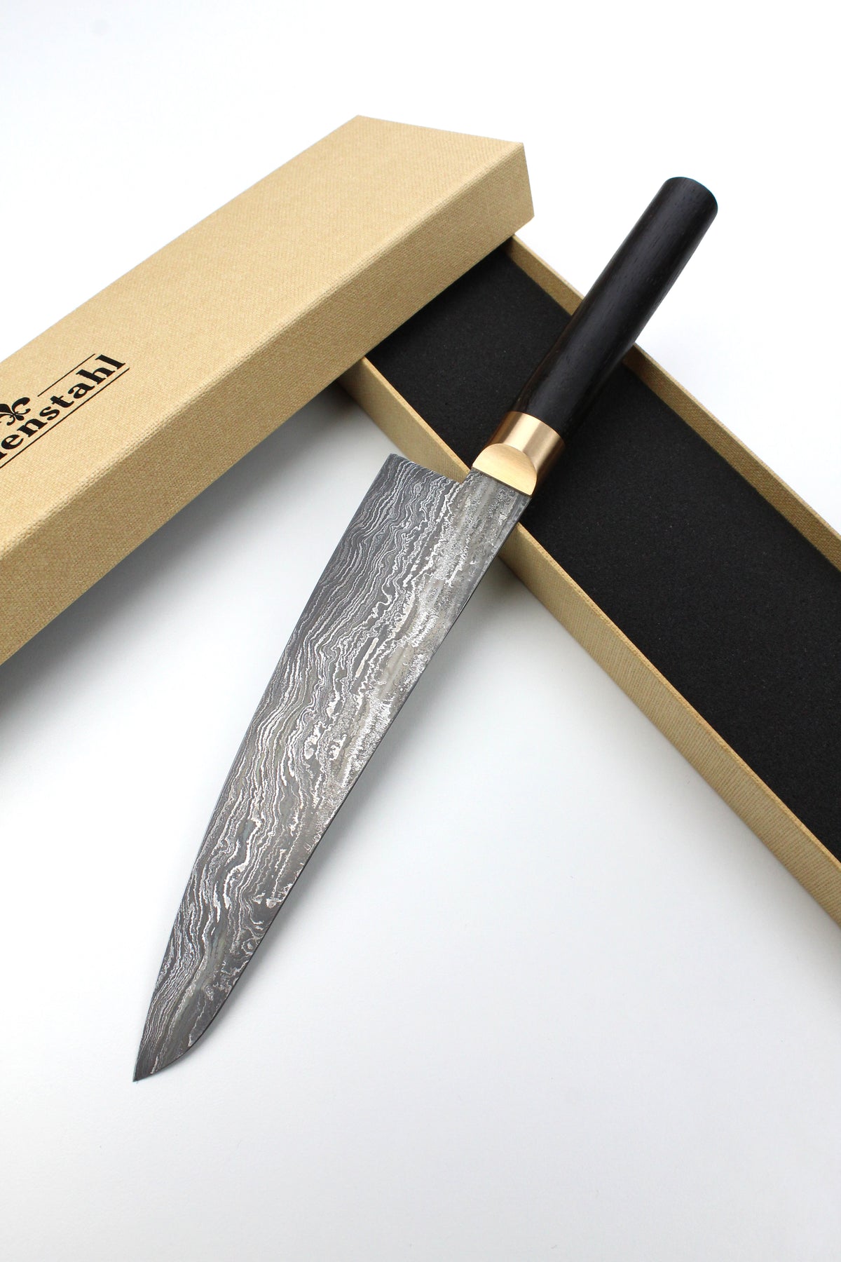 Gyuto Damascus Bog Oak