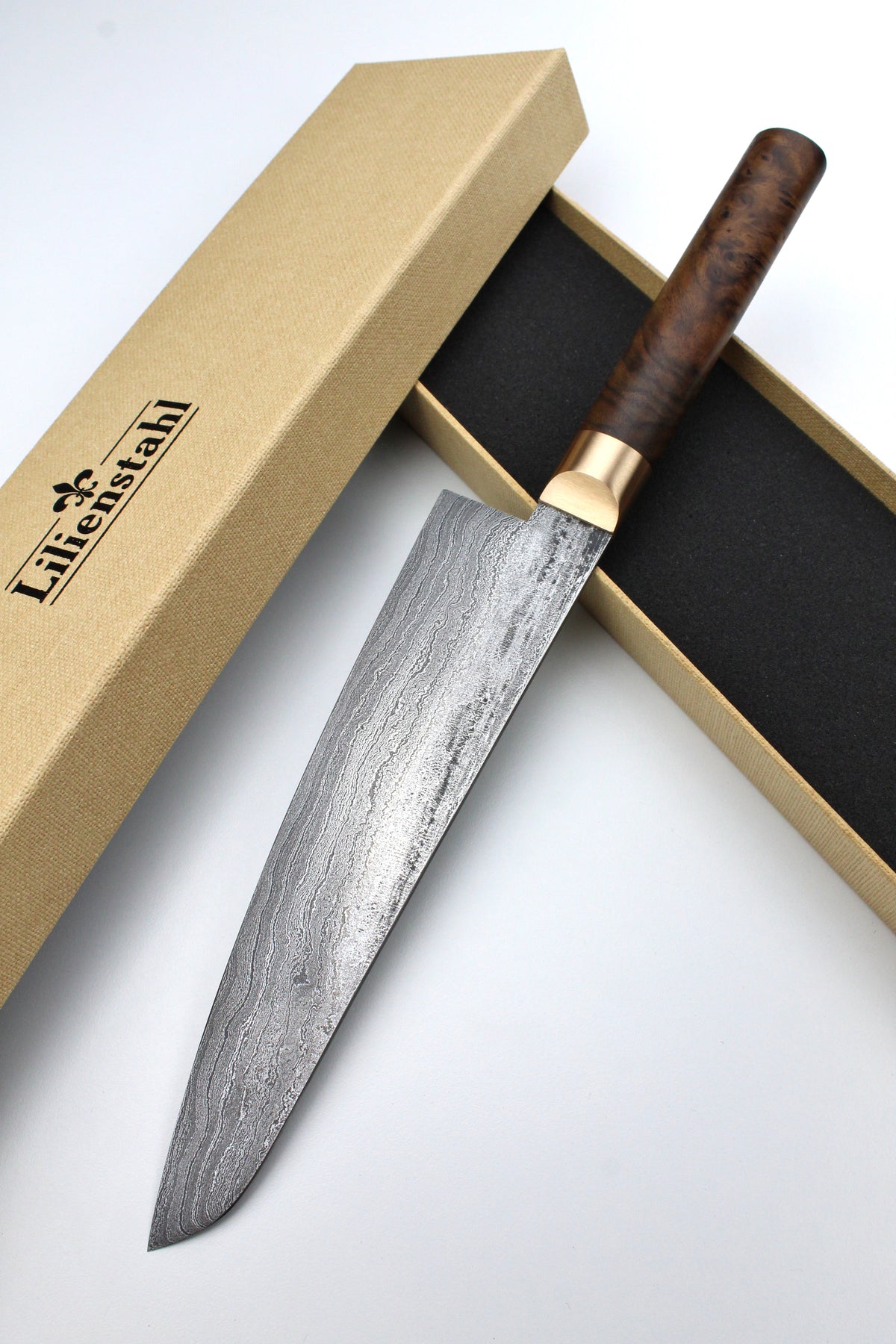 Gyuto Damascus 500L Walnut
