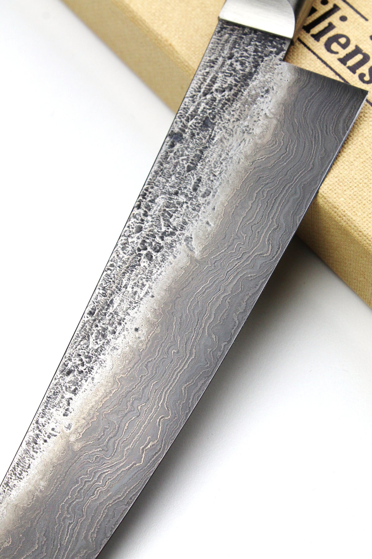 Damascus Gyuto 500L Olive