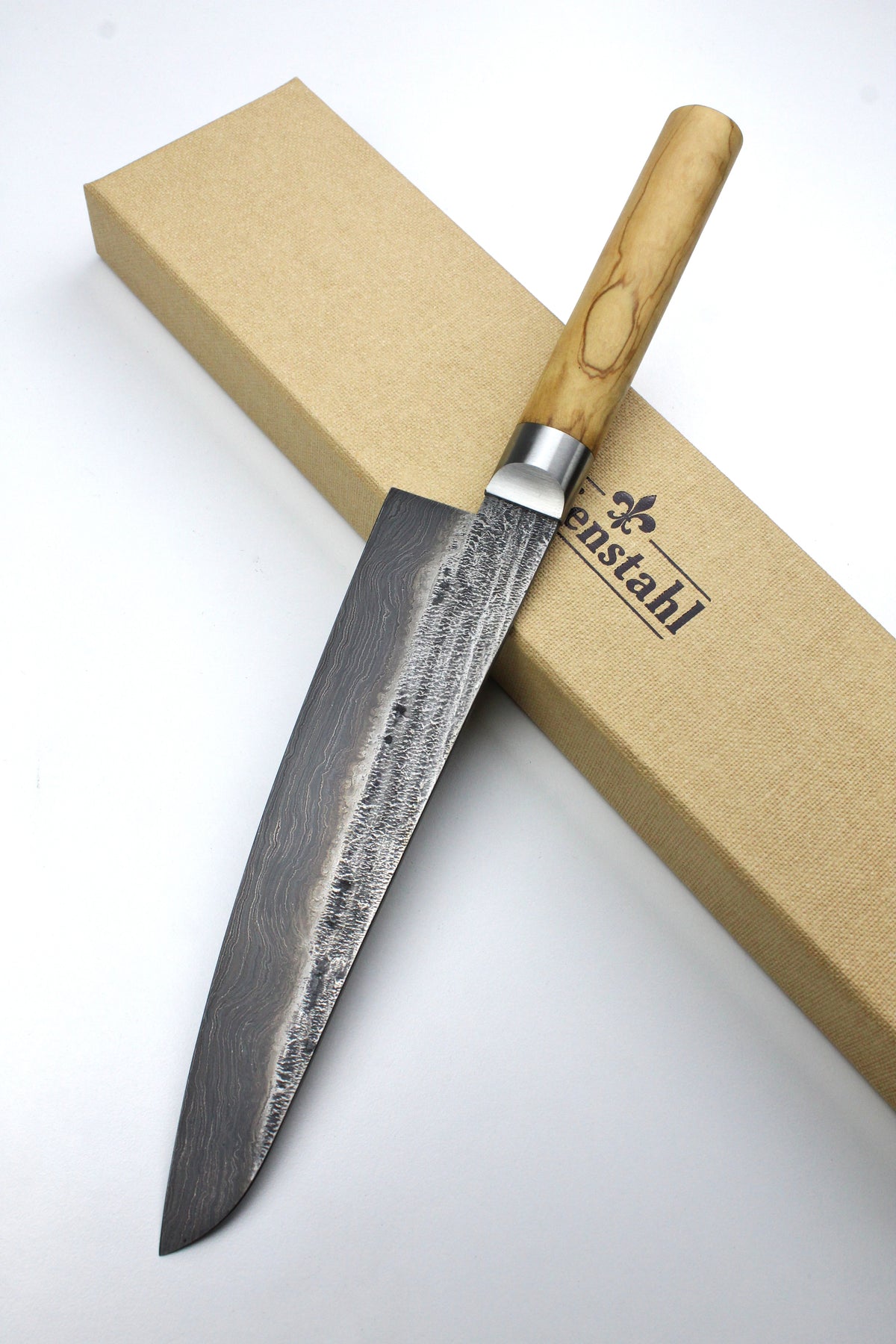 Damascus Gyuto 500L Olive