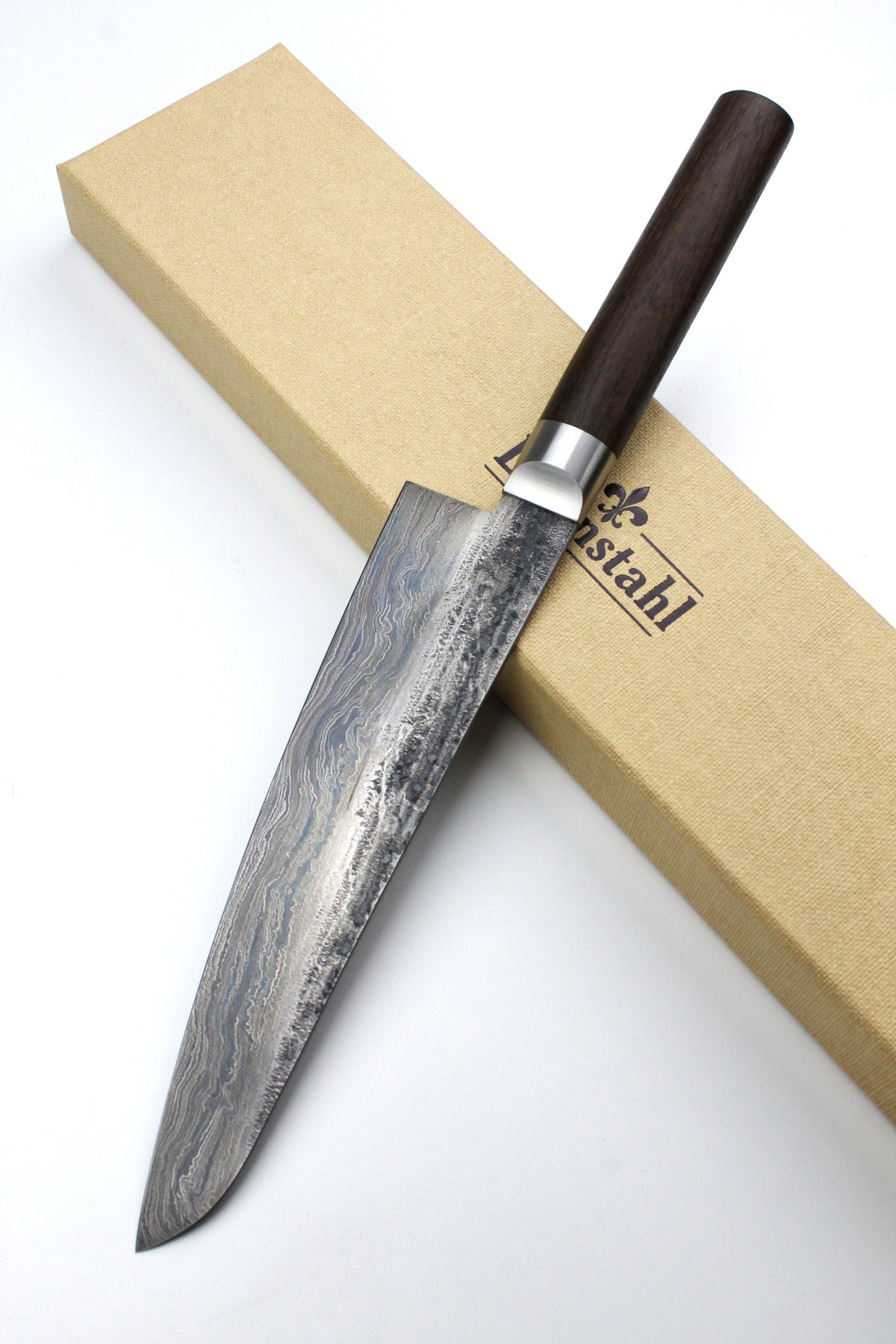 Gyuto Damascus Bog Oak 500L