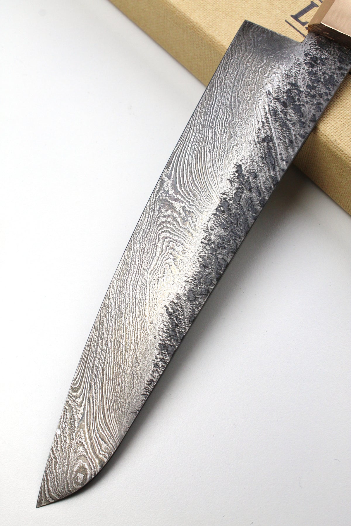 Damascus Gyuto Bog Oak Octagonal Torsion