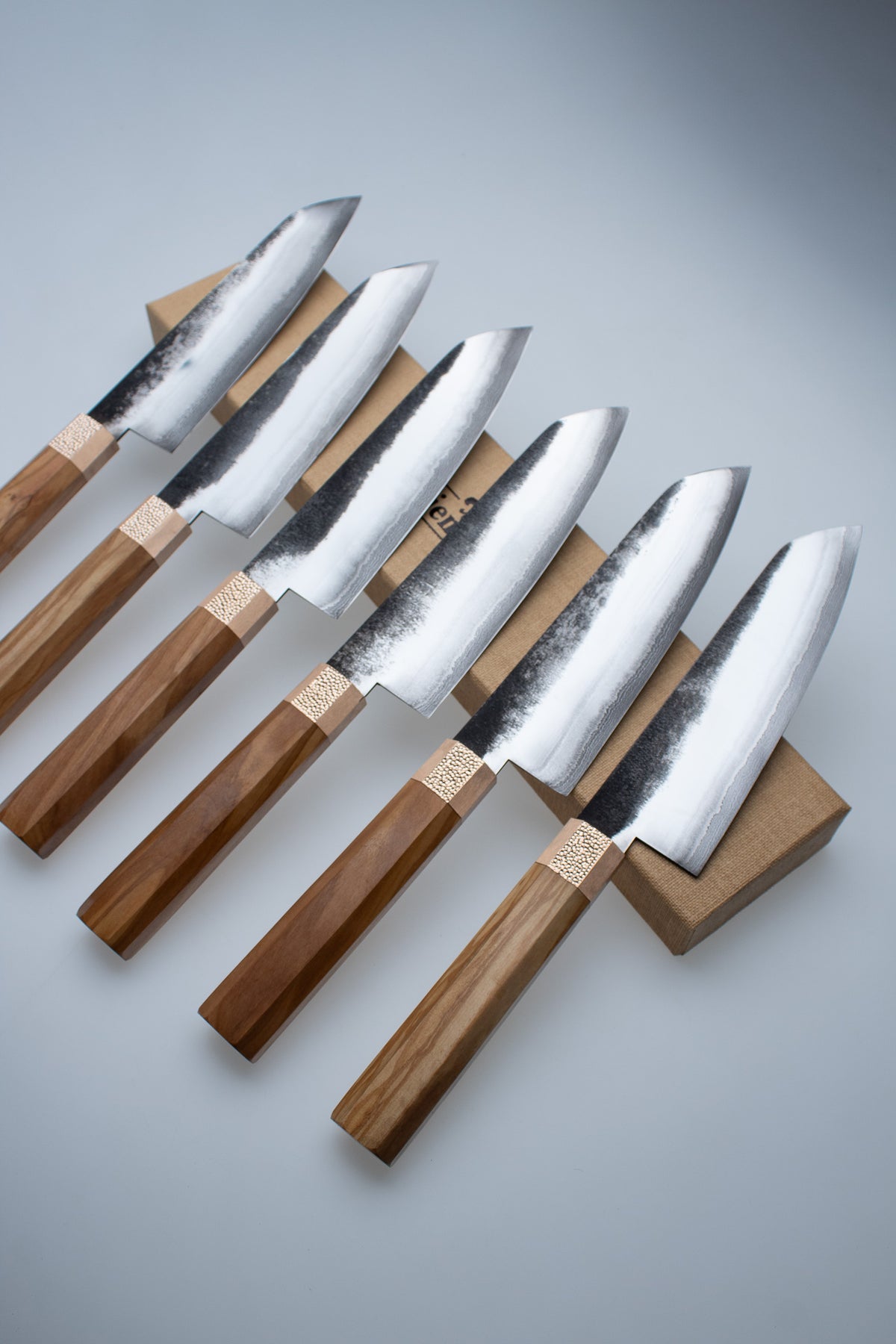 Santoku 3LN-Damast Olive
