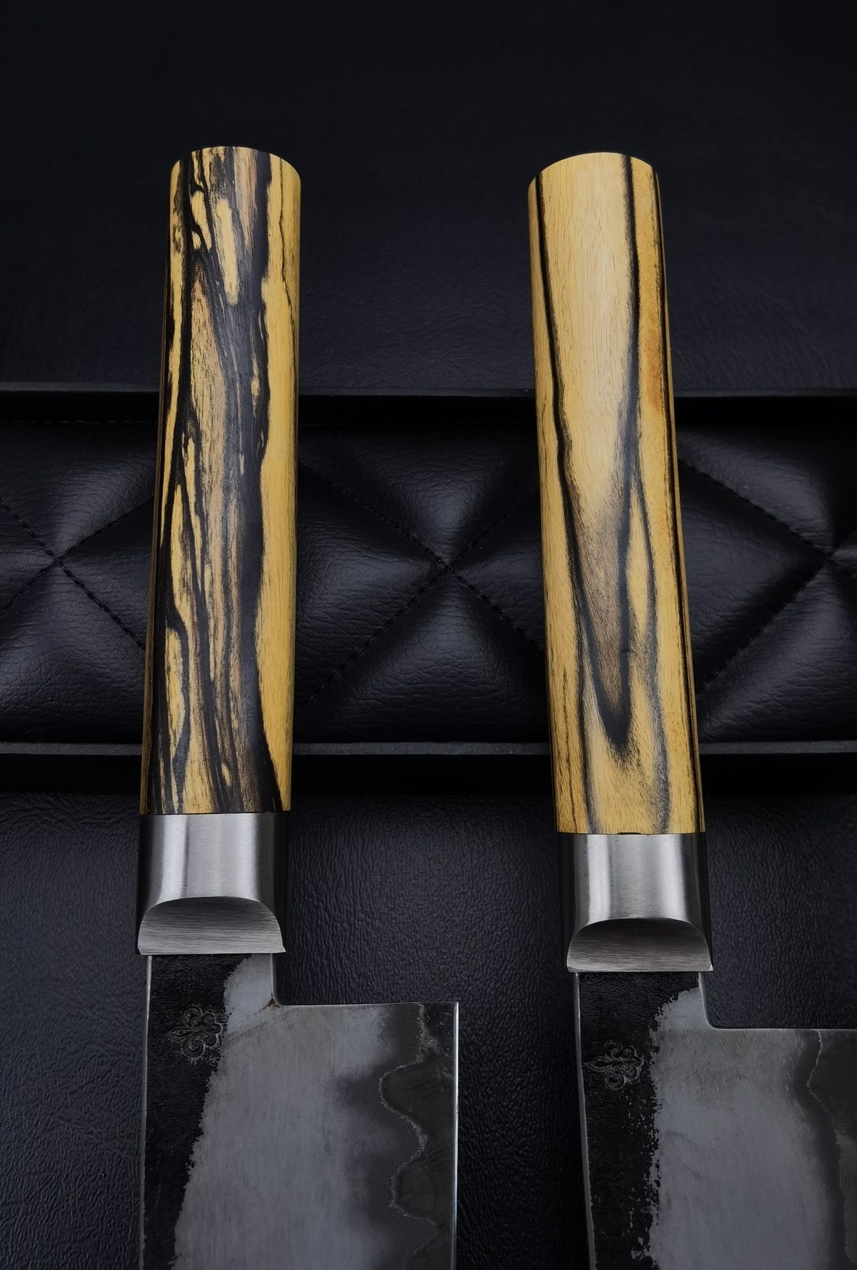 Black and white ebony Santoku limited