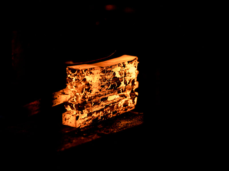 Damascus Gyuto Bog Oak Octagonal