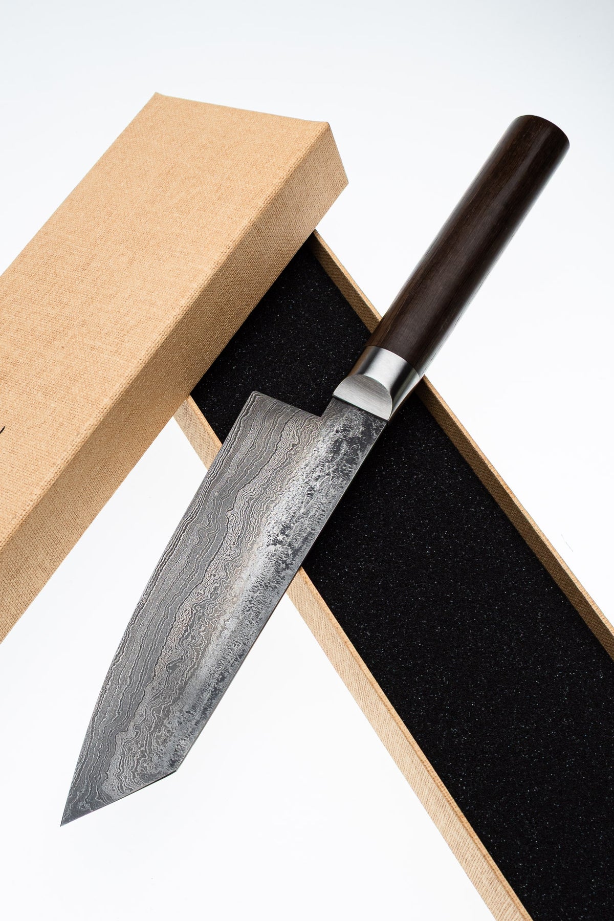 K-Tip Damascus Santoku 500L