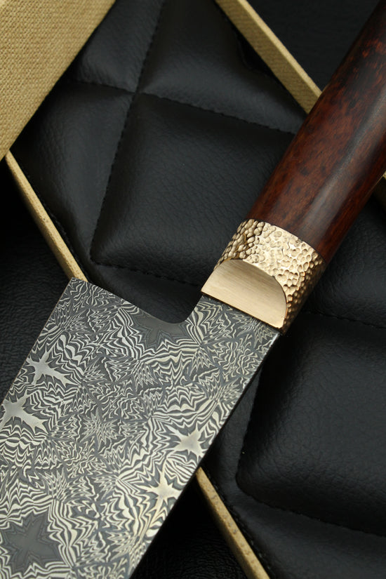 S-Damascus Gyuto Snake Oval