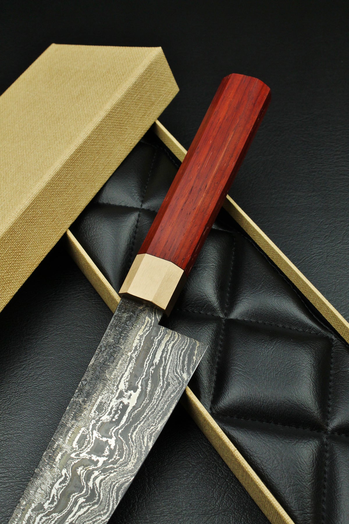 Padouk Damascus Gyuto 215 Octagonal 2.0