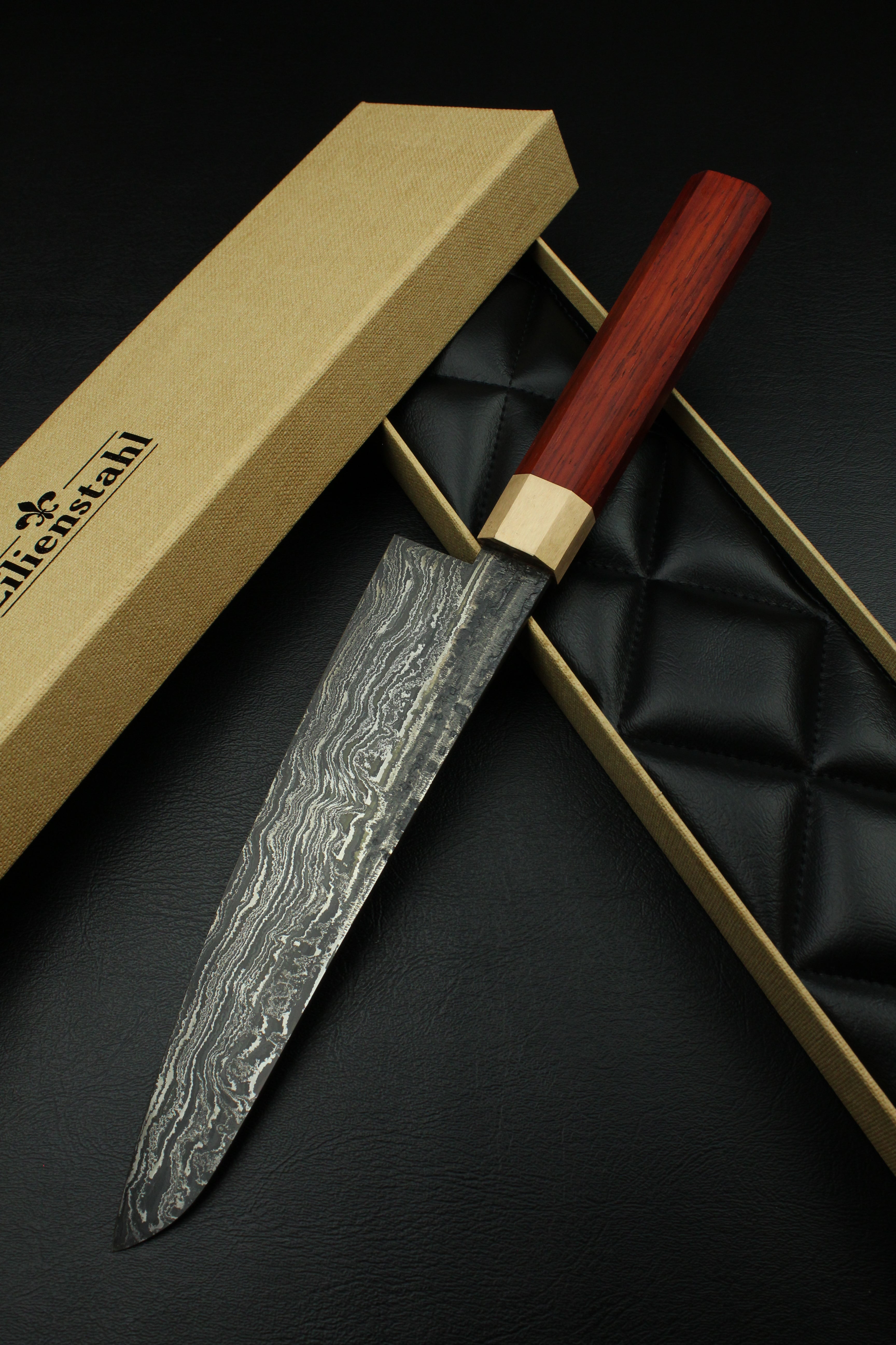 Padouk Damascus Gyuto 215 Octagonal 2.0