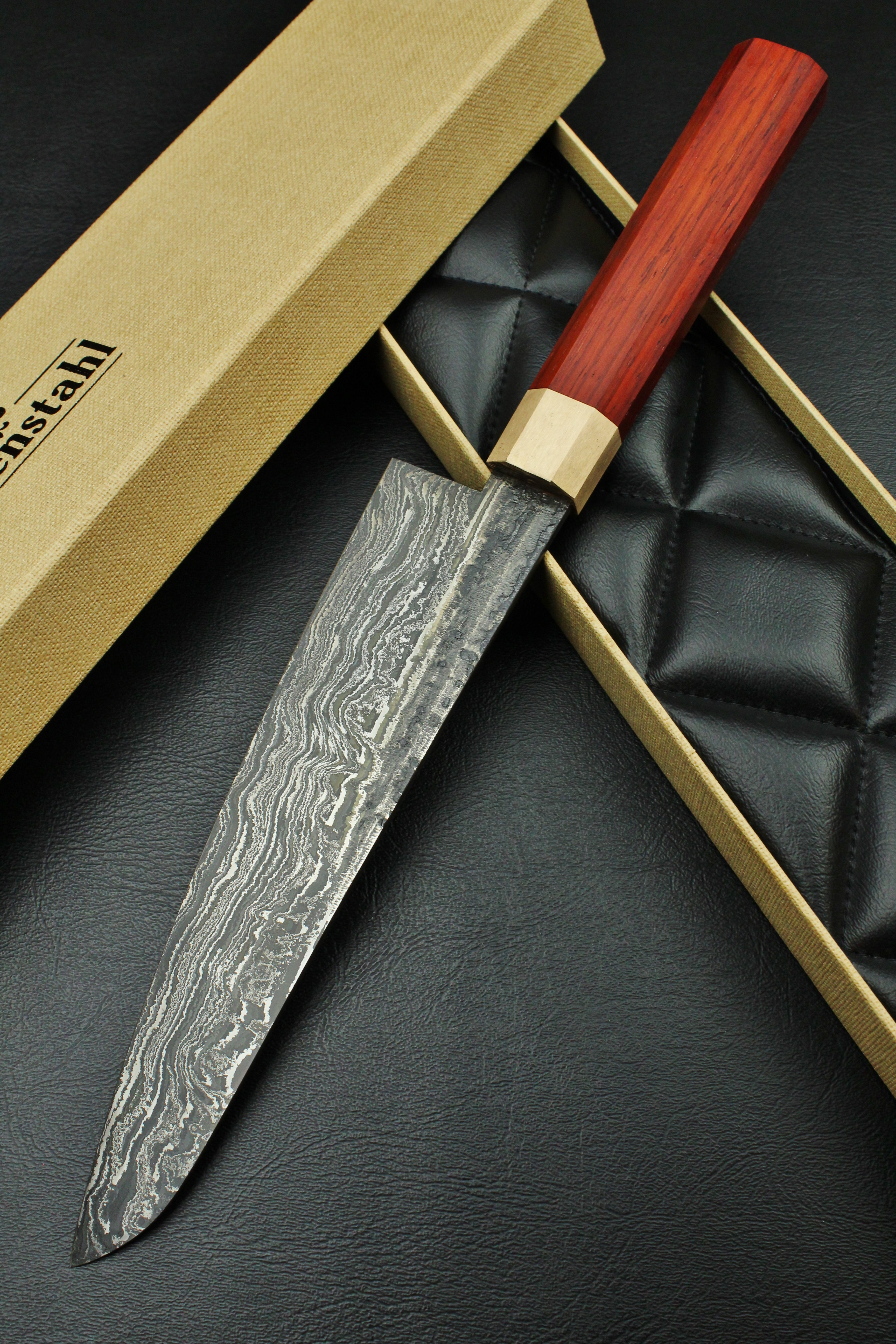 Padouk Damascus Gyuto 215 Octagonal 2.0