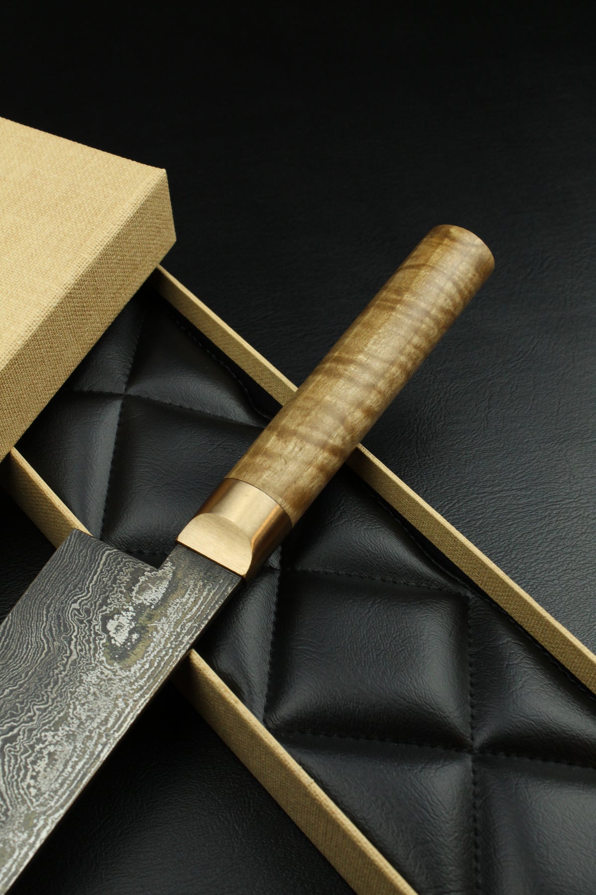 Damascus Santoku 500L German GR-Walnut