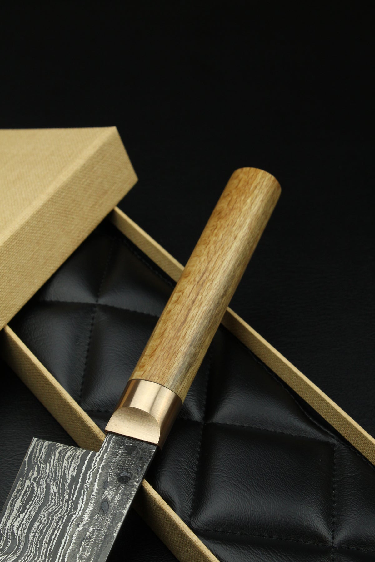 Damascus Santoku HK Beech