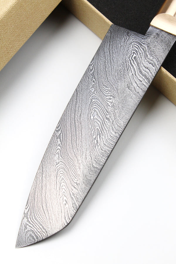 Damascus Santoku Walnut