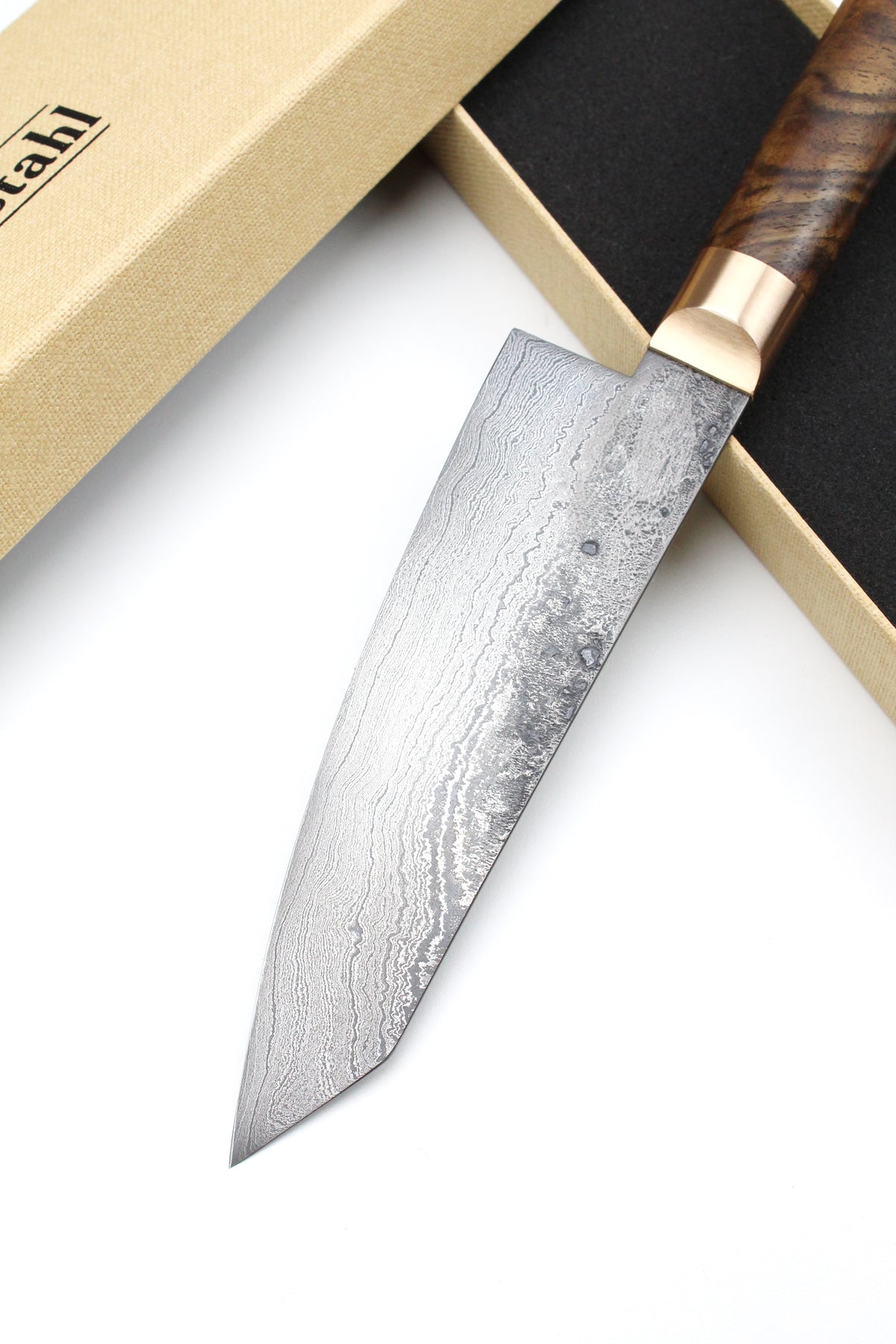 Damascus Santoku Walnut 500L
