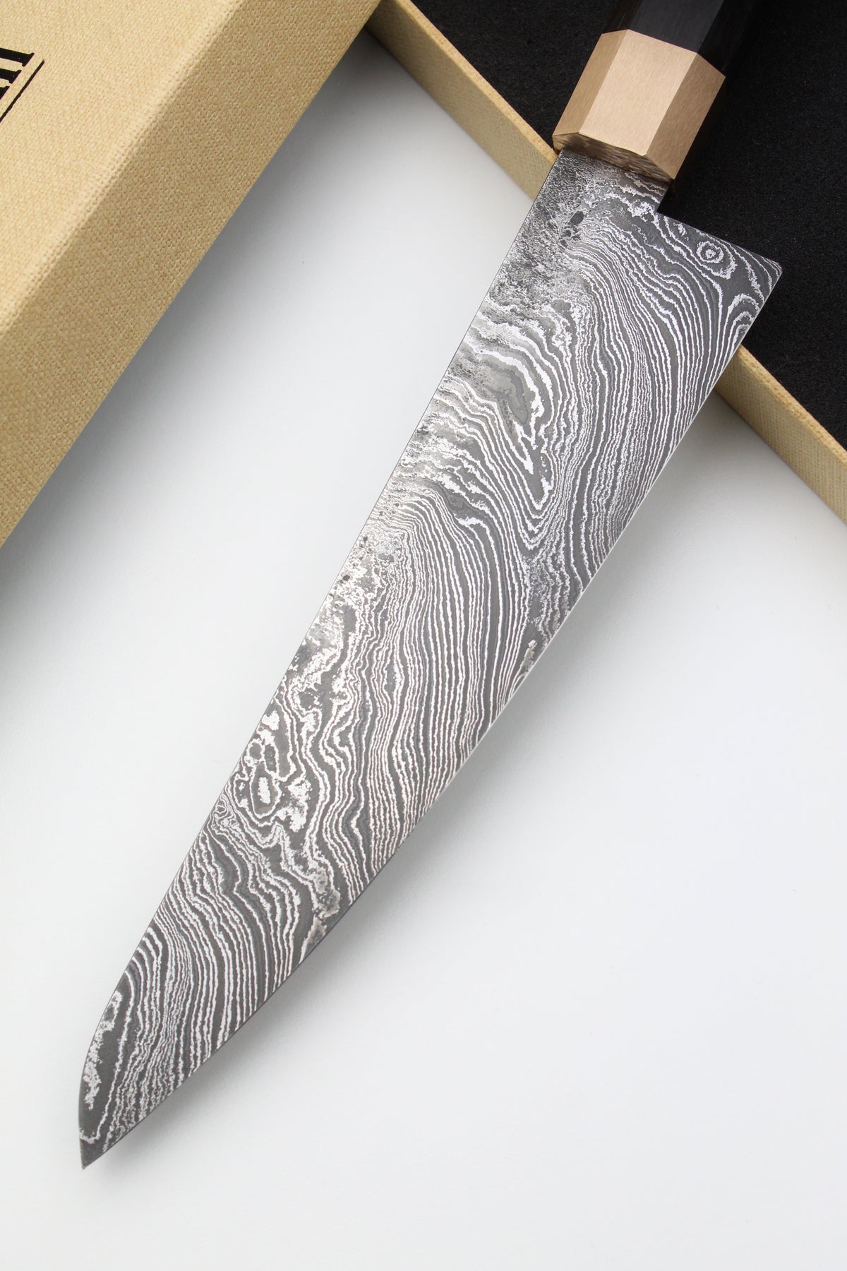 Gyuto Damascus Bog Oak