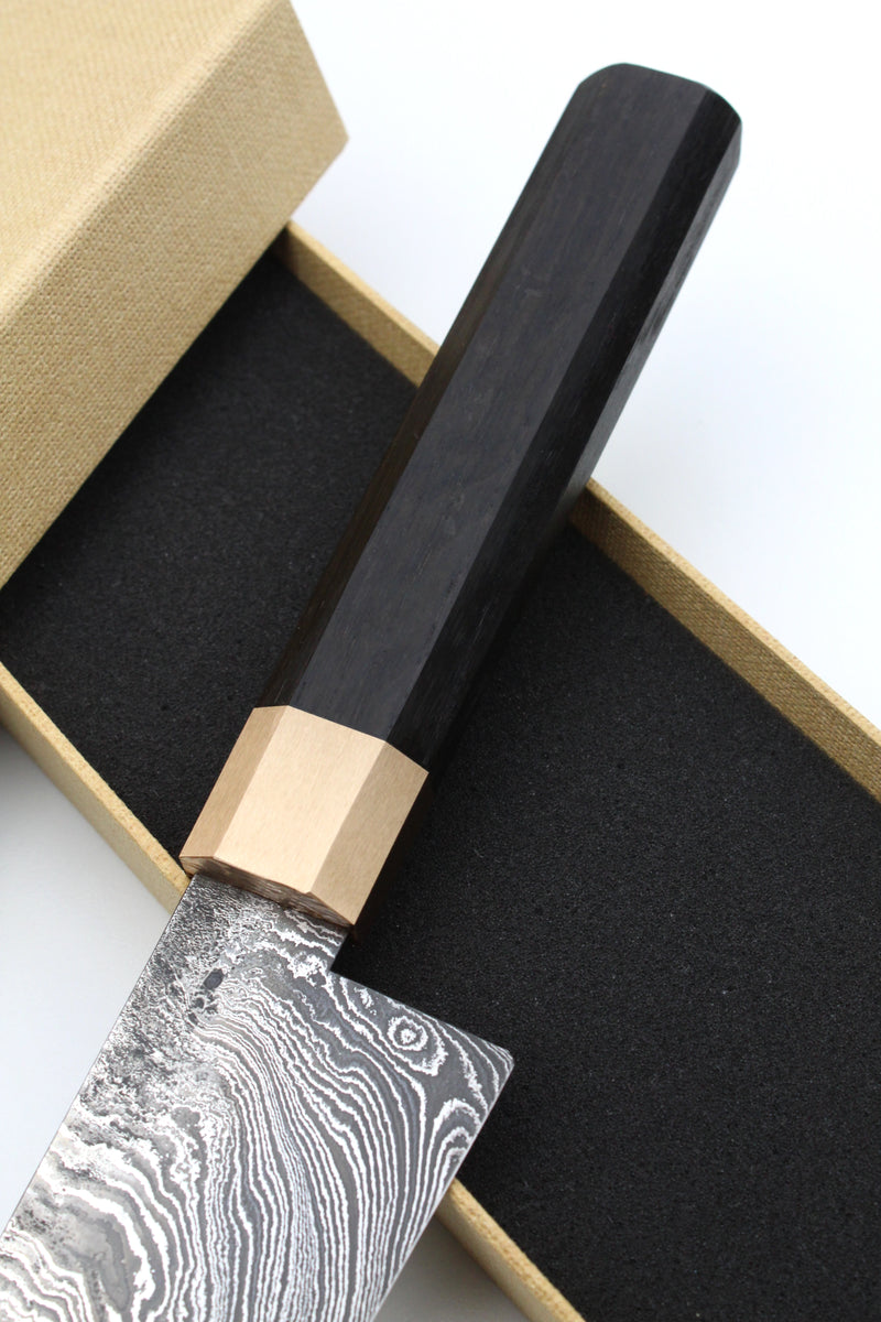 Gyuto Damascus Bog Oak
