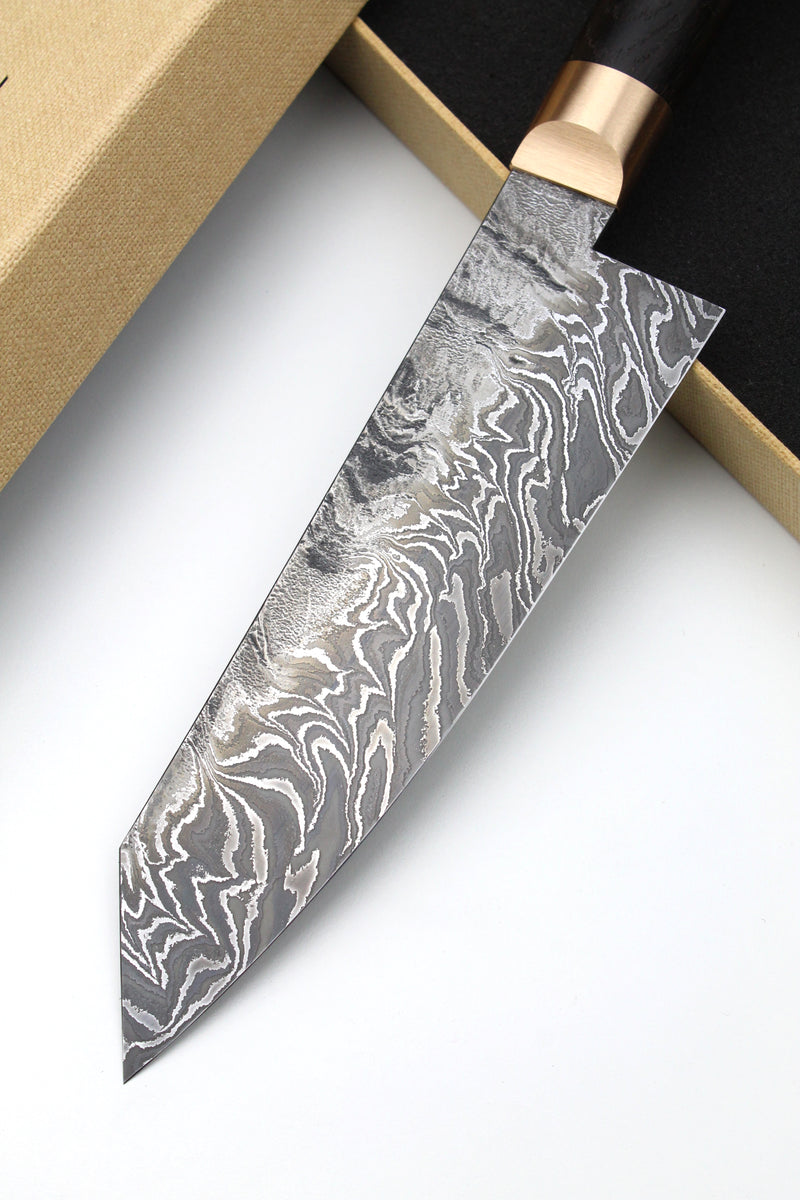 Damascus Santoku HK Bog Oak