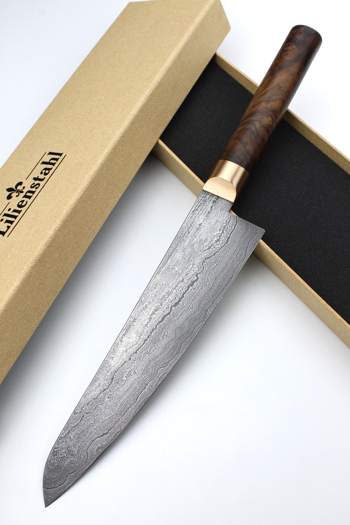 Gyuto Damascus 500L Walnut