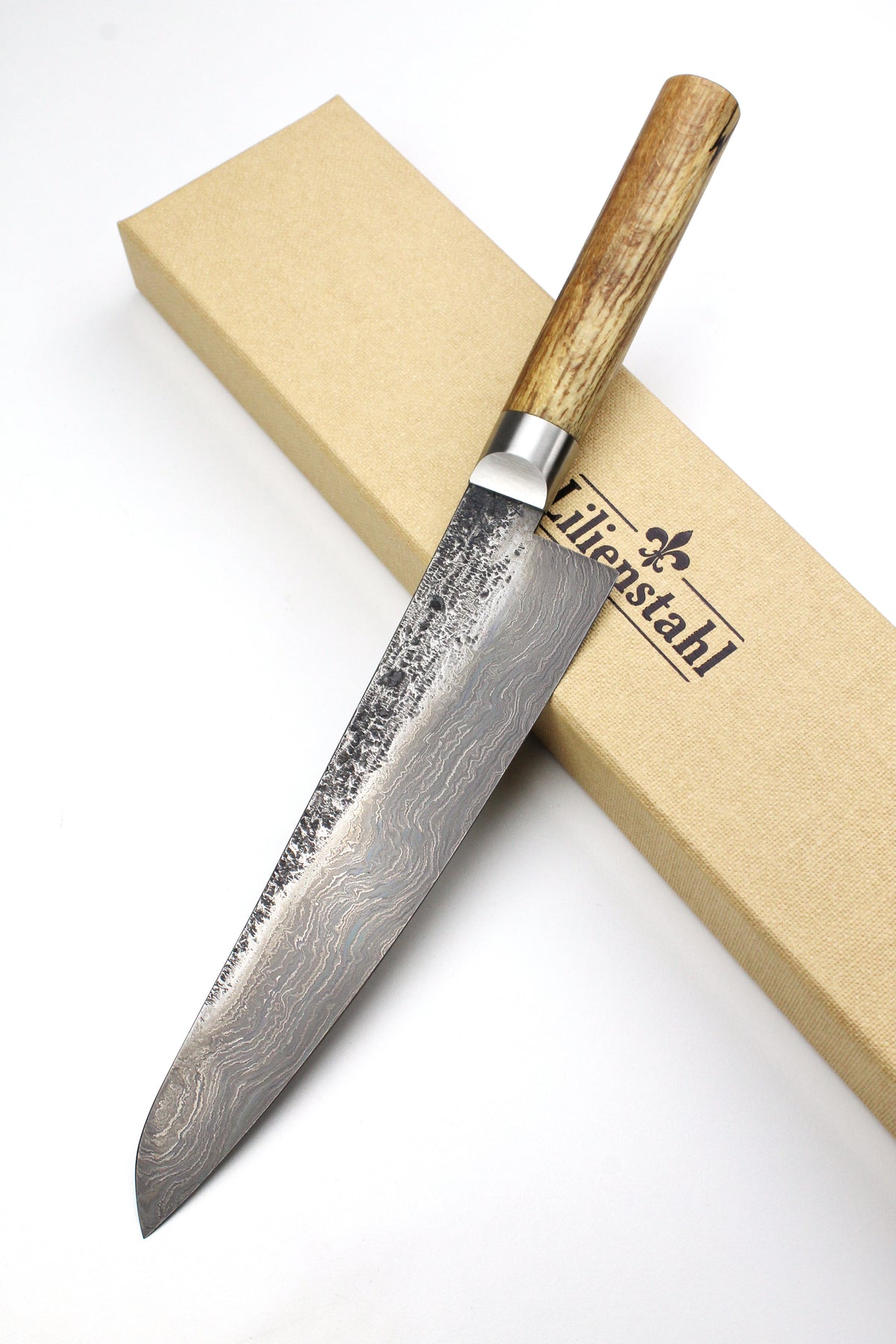 Gyuto Beech Oval 500L Damascus