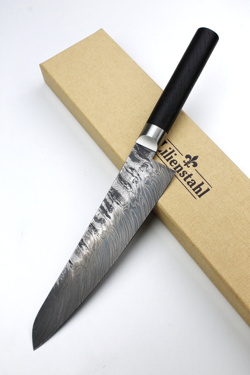 Gyuto Damascus Bog Oak HKT