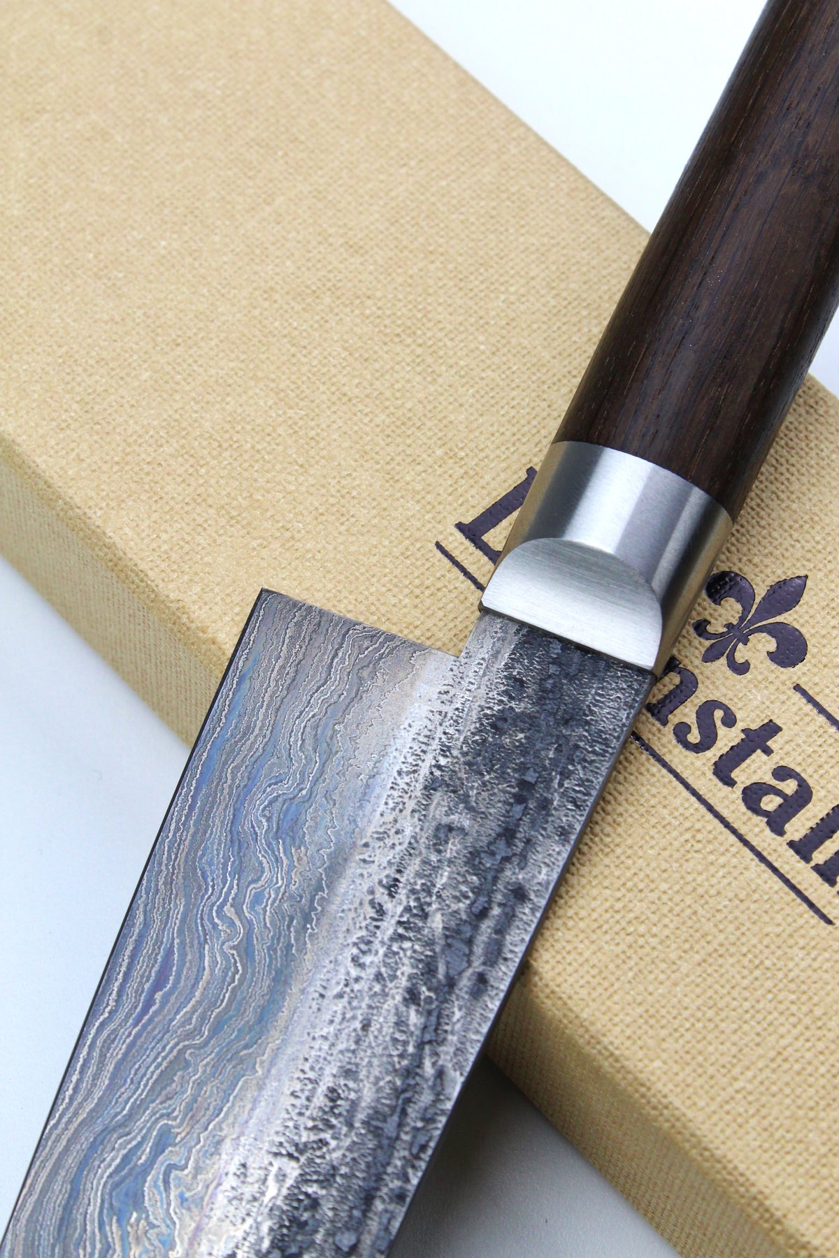 Gyuto Damascus Bog Oak 500L