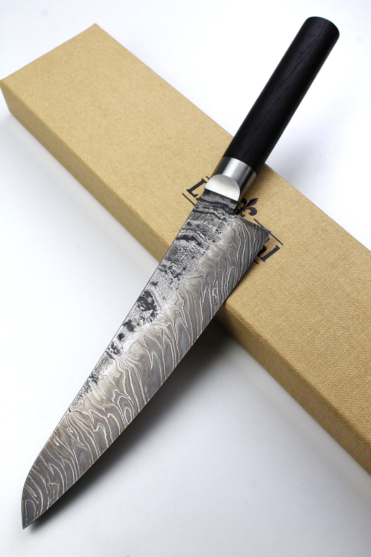 Gyuto Damascus Bog Oak HKT2.0