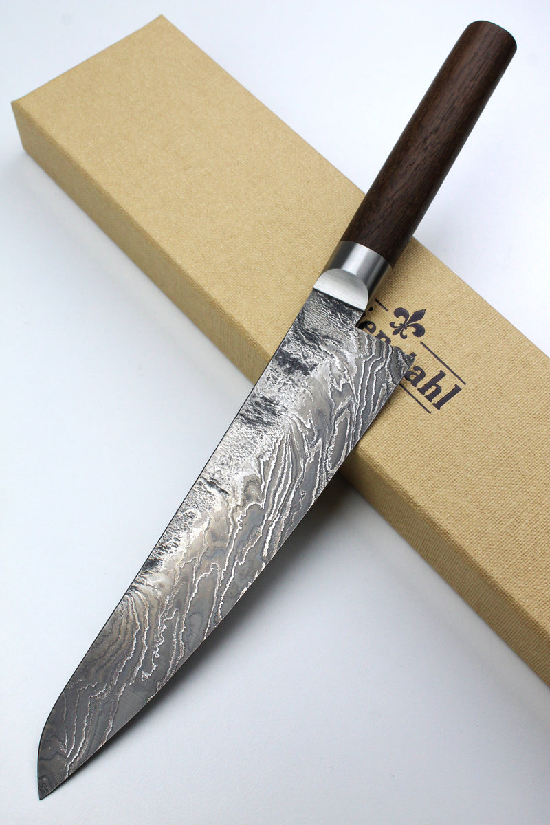 Gyuto Damascus Bog Oak HKT 3.0