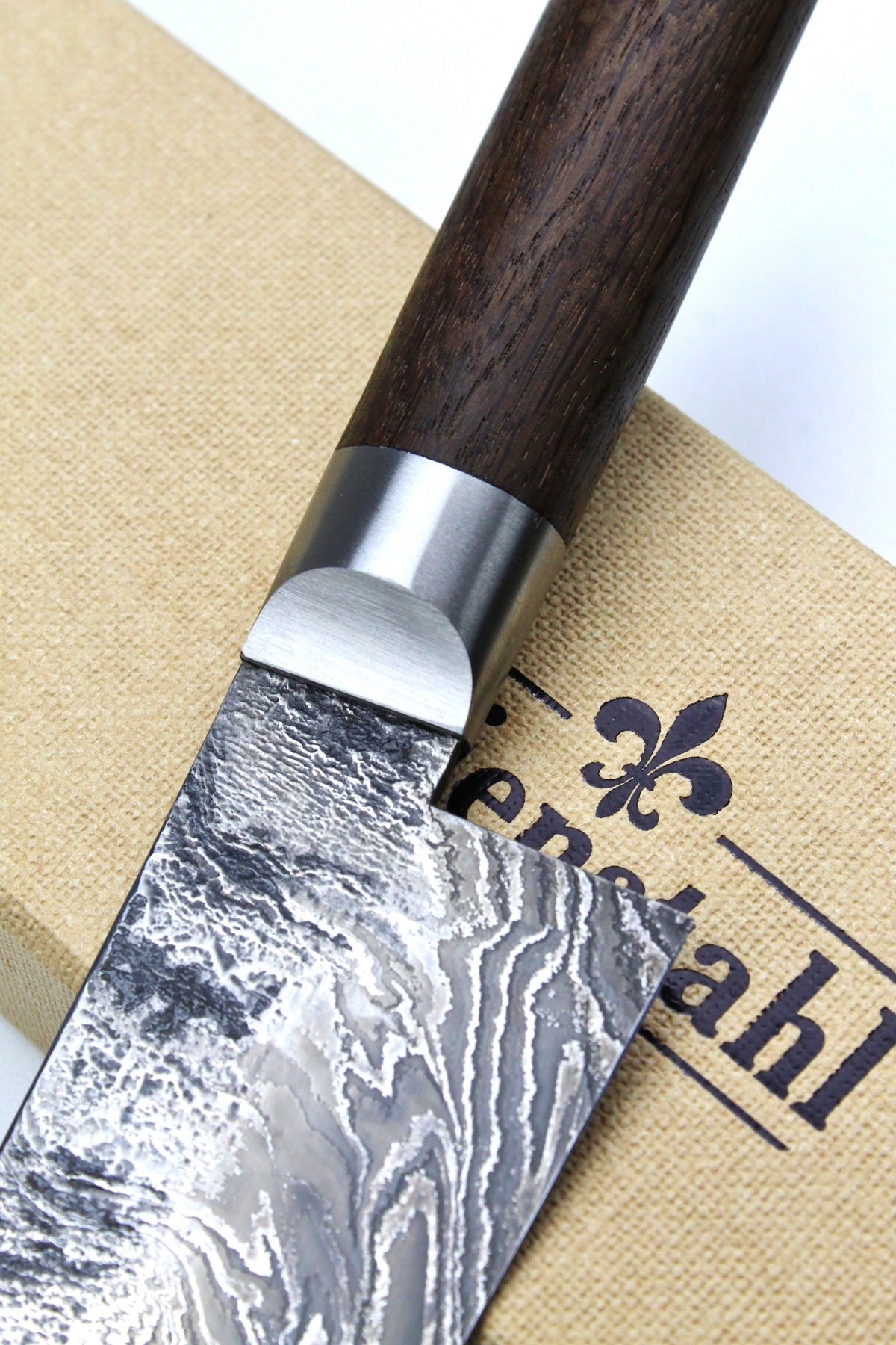 Gyuto Damascus Bog Oak HKT 3.0