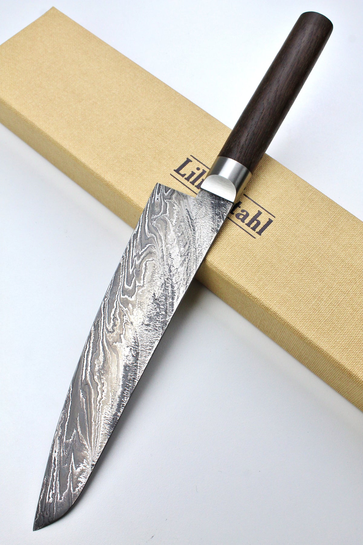 Gyuto Damascus Bog Oak HKT 3.0