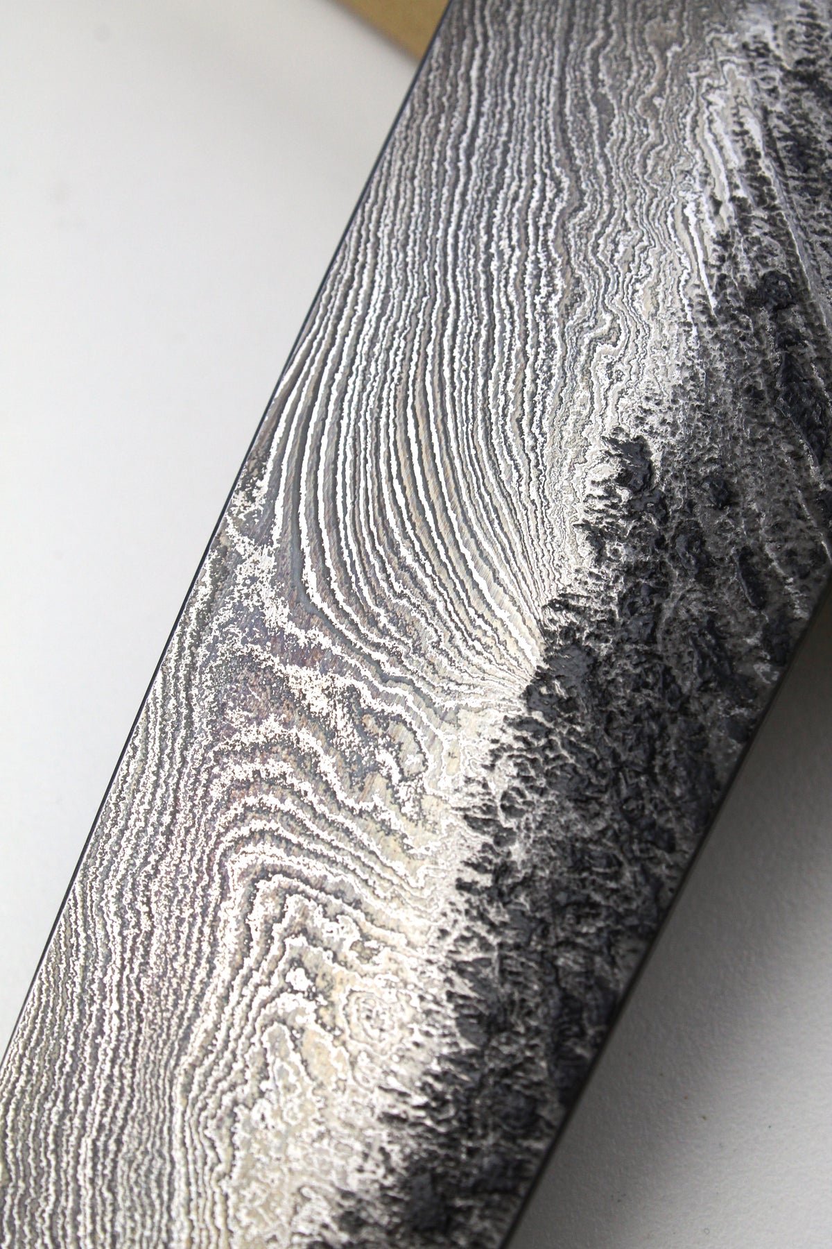 Damascus Gyuto Bog Oak Octagonal Torsion