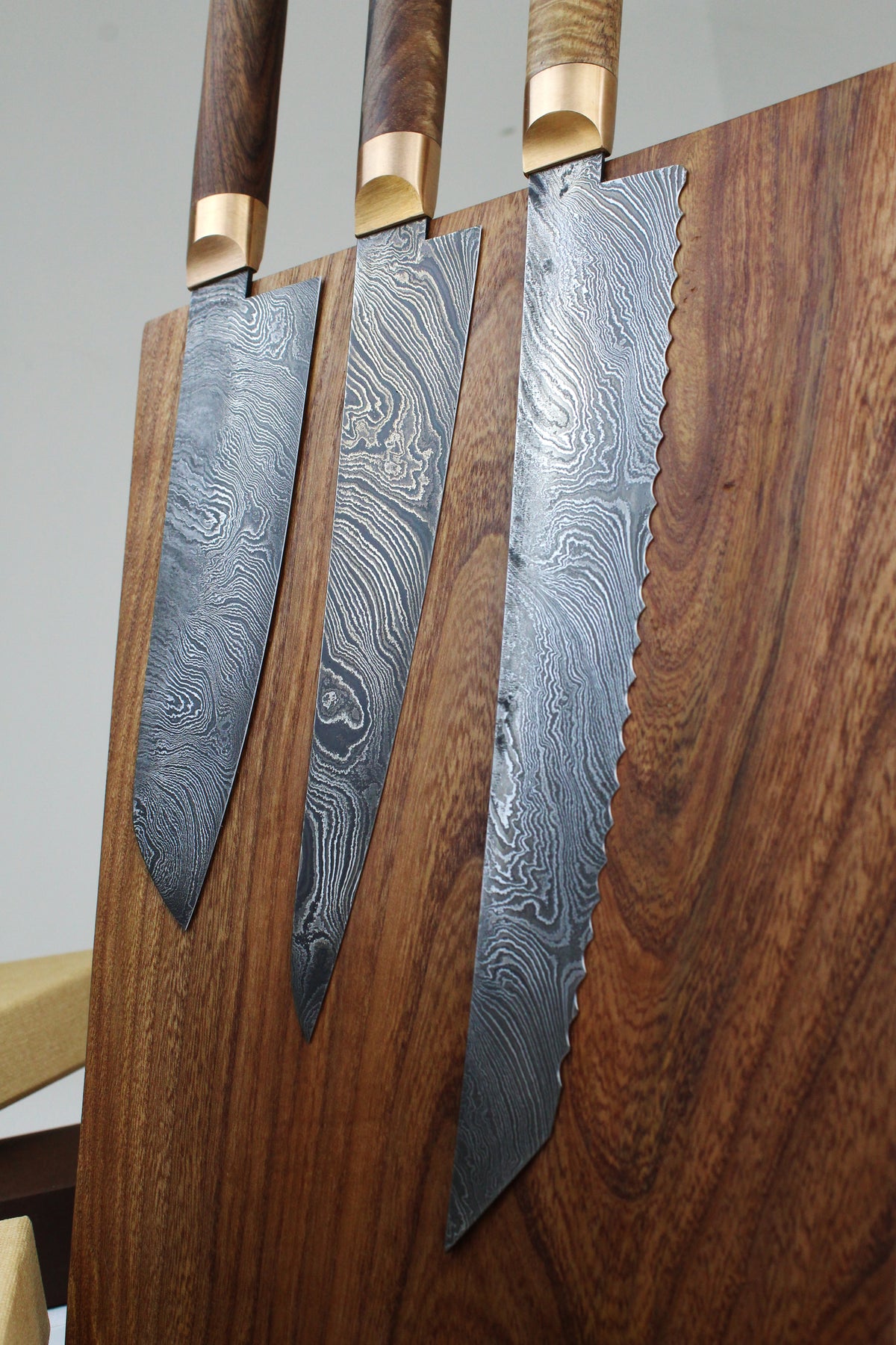 Premium Knife Set Oval Walnut