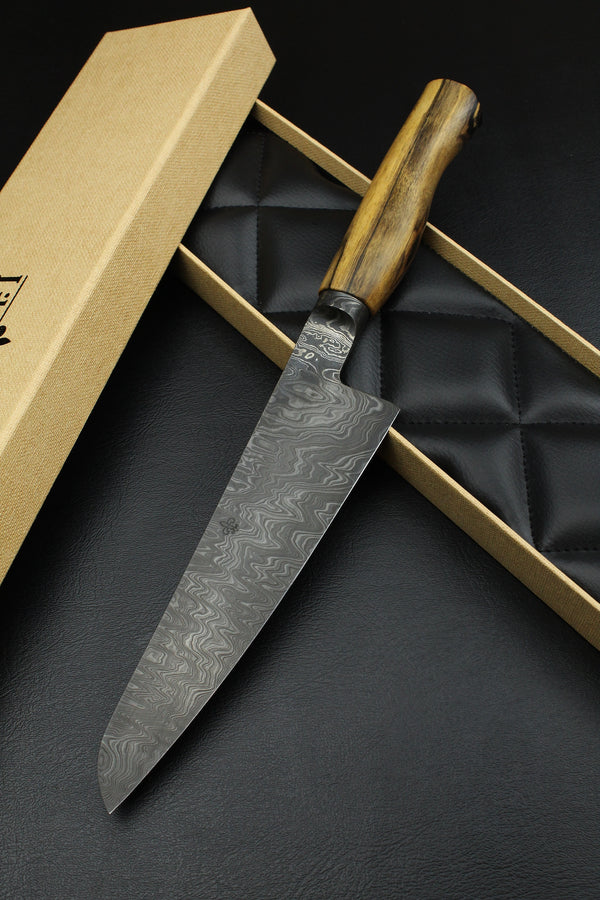 Black Gyuto B&W ebony 185
