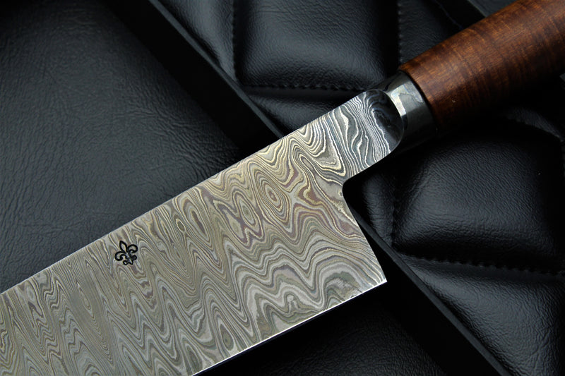 Santoku 205 ringed Gidgee Patina