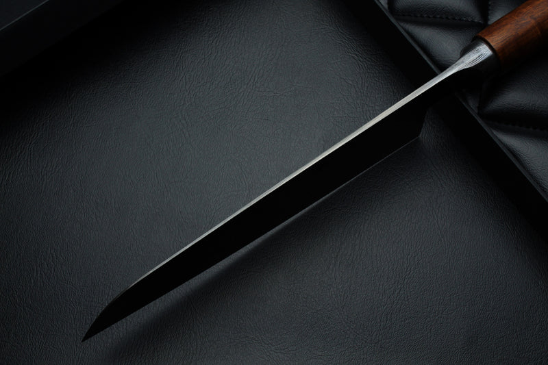 Santoku 205 ringed Gidgee Patina